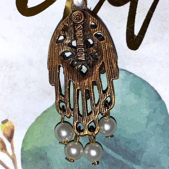๐งฟ2/$15๐งฟ Sarah Coventry Jade & Pearl Dreamcatcher Charm - Picture 9 of 13